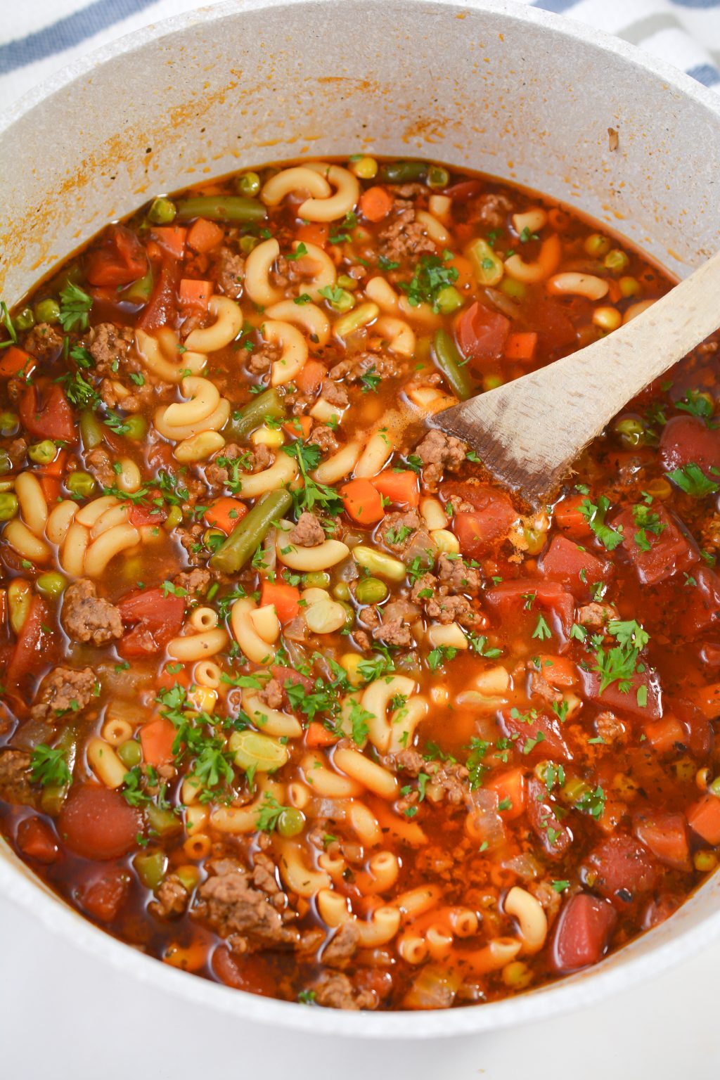 Beef and Macaroni Soup Sweet Pea's Kitchen