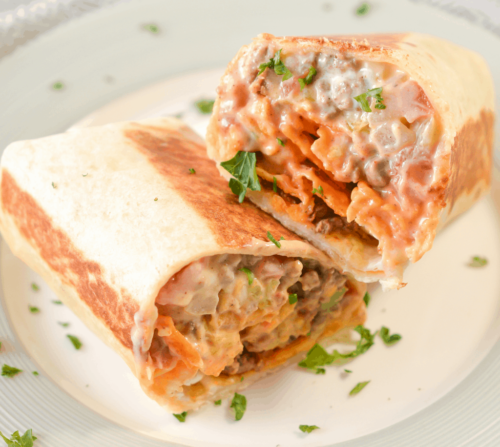 Beefy Nacho Cheese Wrap Sweet Pea's Kitchen