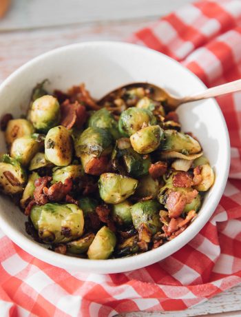 Brussel Sprouts with Bacon And Garlic