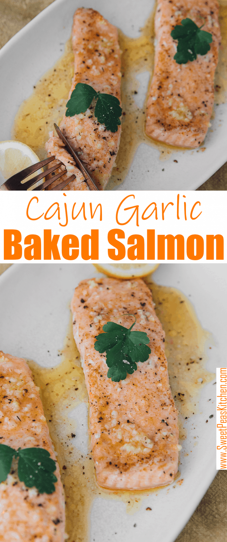 Cajun Garlic Baked Salmon - Sweet Pea's Kitchen