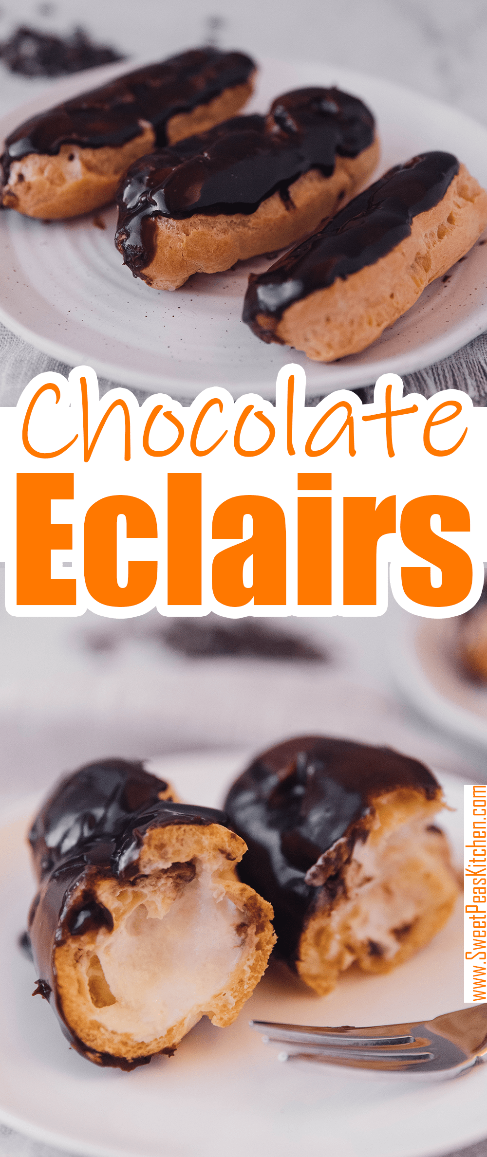 Chocolate Eclairs - Sweet Pea's Kitchen