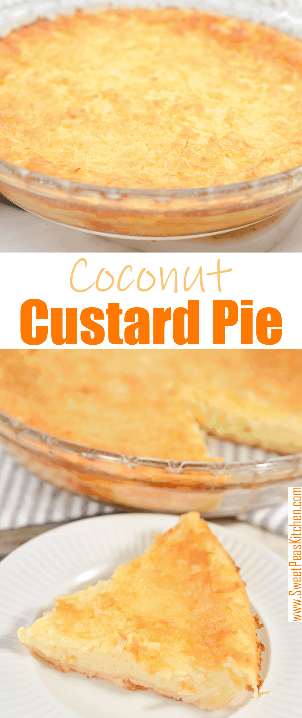 Coconut Custard Pie on Pinterest