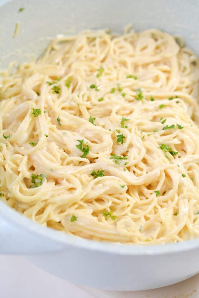 Cream Cheese Garlic Alfredo Sauce - Sweet Pea's Kitchen