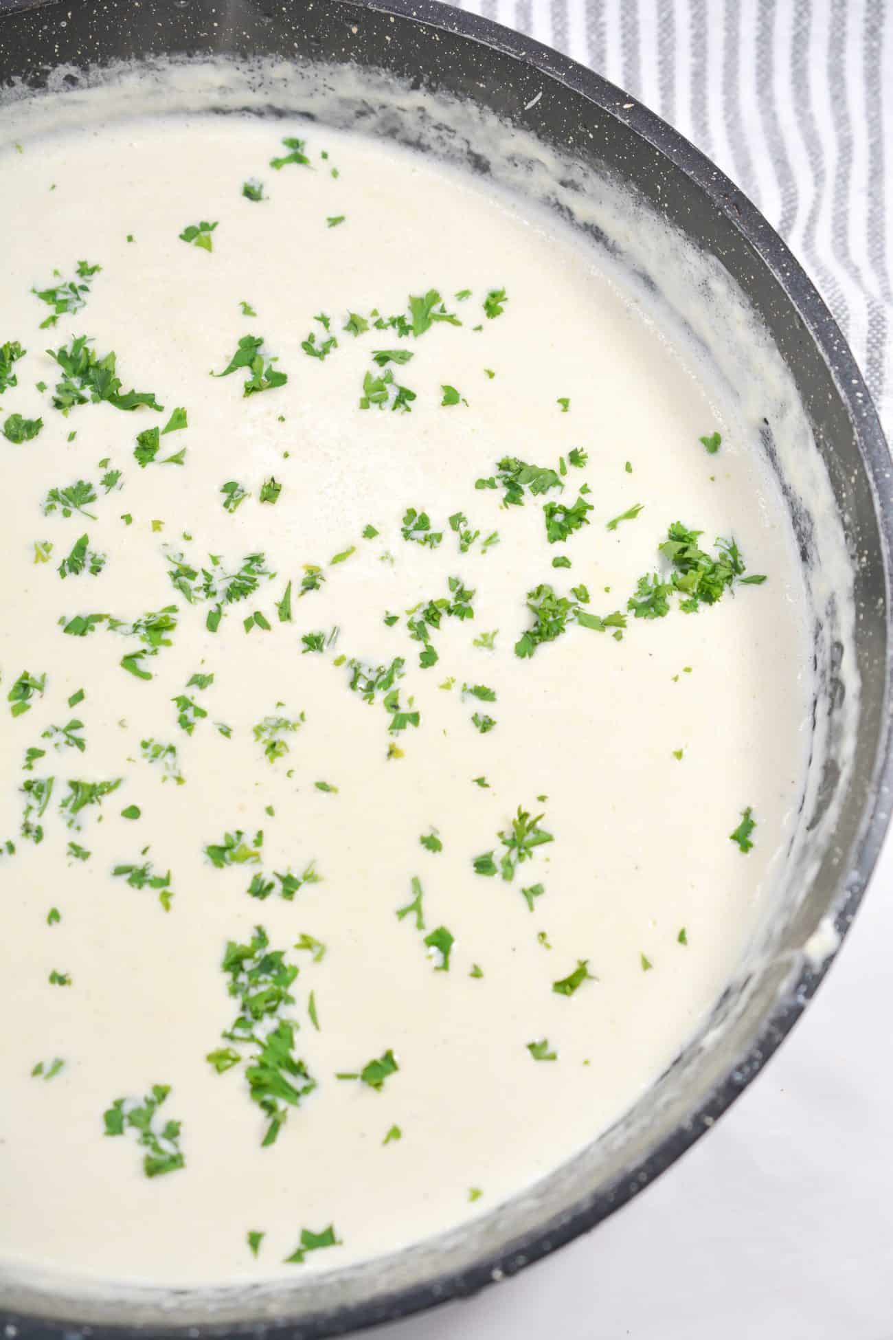 Cream Cheese Garlic Alfredo Sauce - Sweet Pea's Kitchen