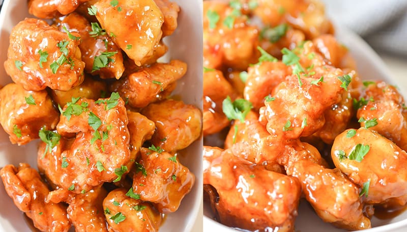 Crispy Honey Garlic Chicken - Sweet Pea's Kitchen