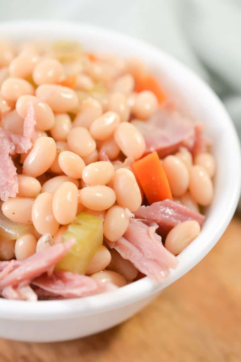Crockpot Navy Bean and Ham Soup - Sweet Pea's Kitchen