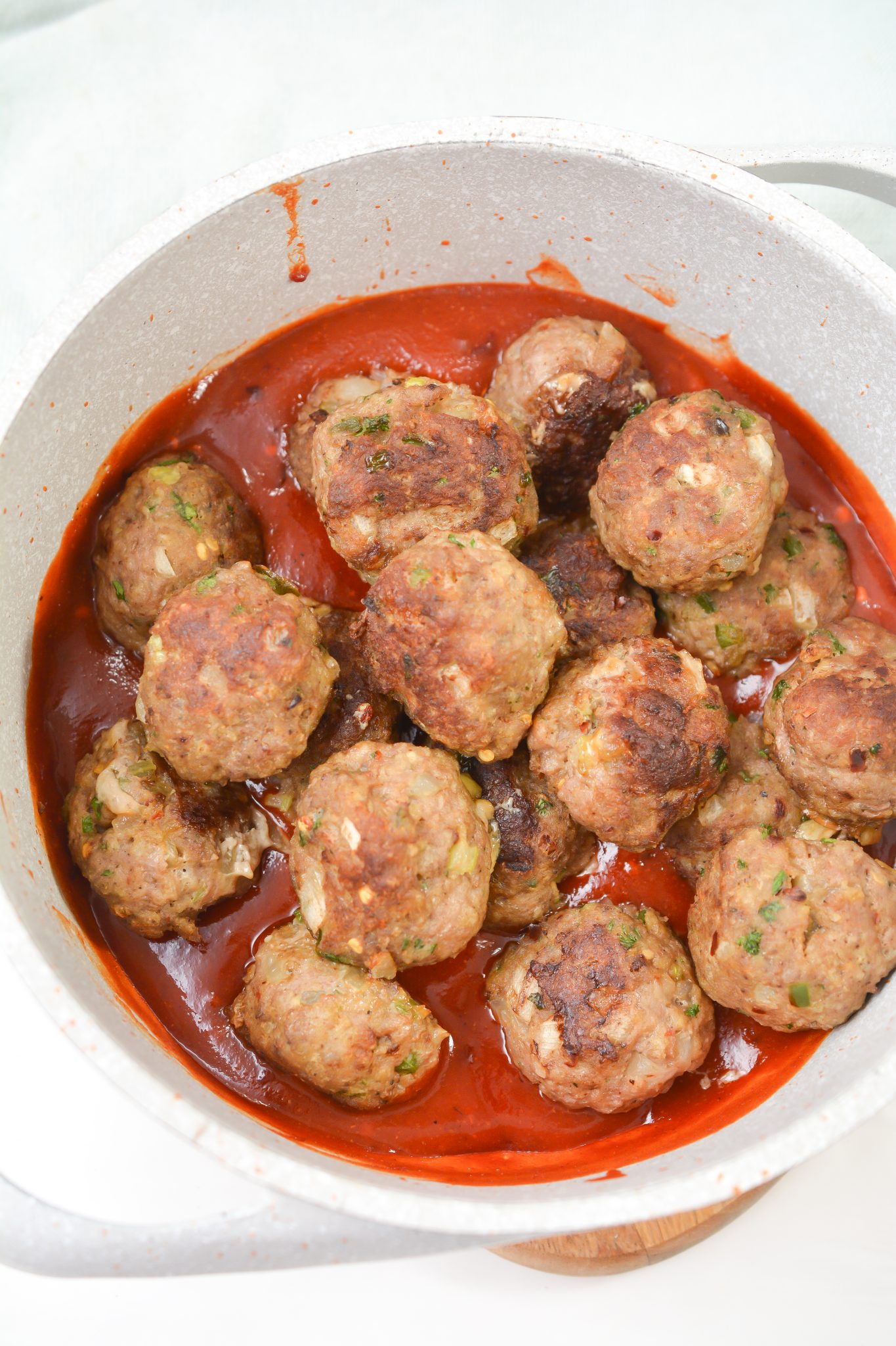 Honey Sriracha Turkey Meatballs Sweet Pea's Kitchen