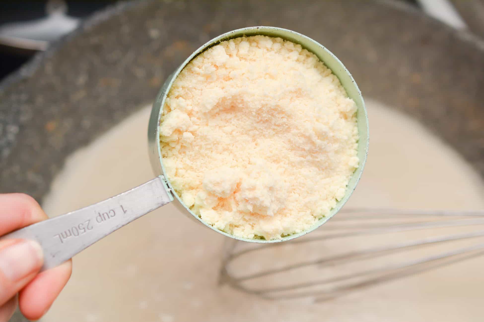 Stir in the Parmesan cheese until melted.