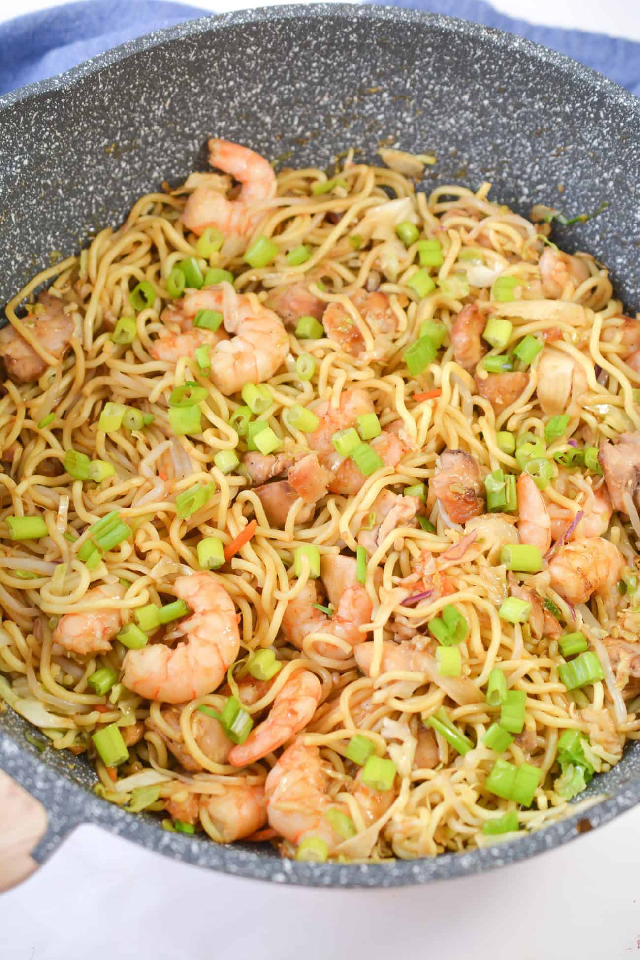 Shrimp And Chicken Chow Mein - Sweet Pea's Kitchen