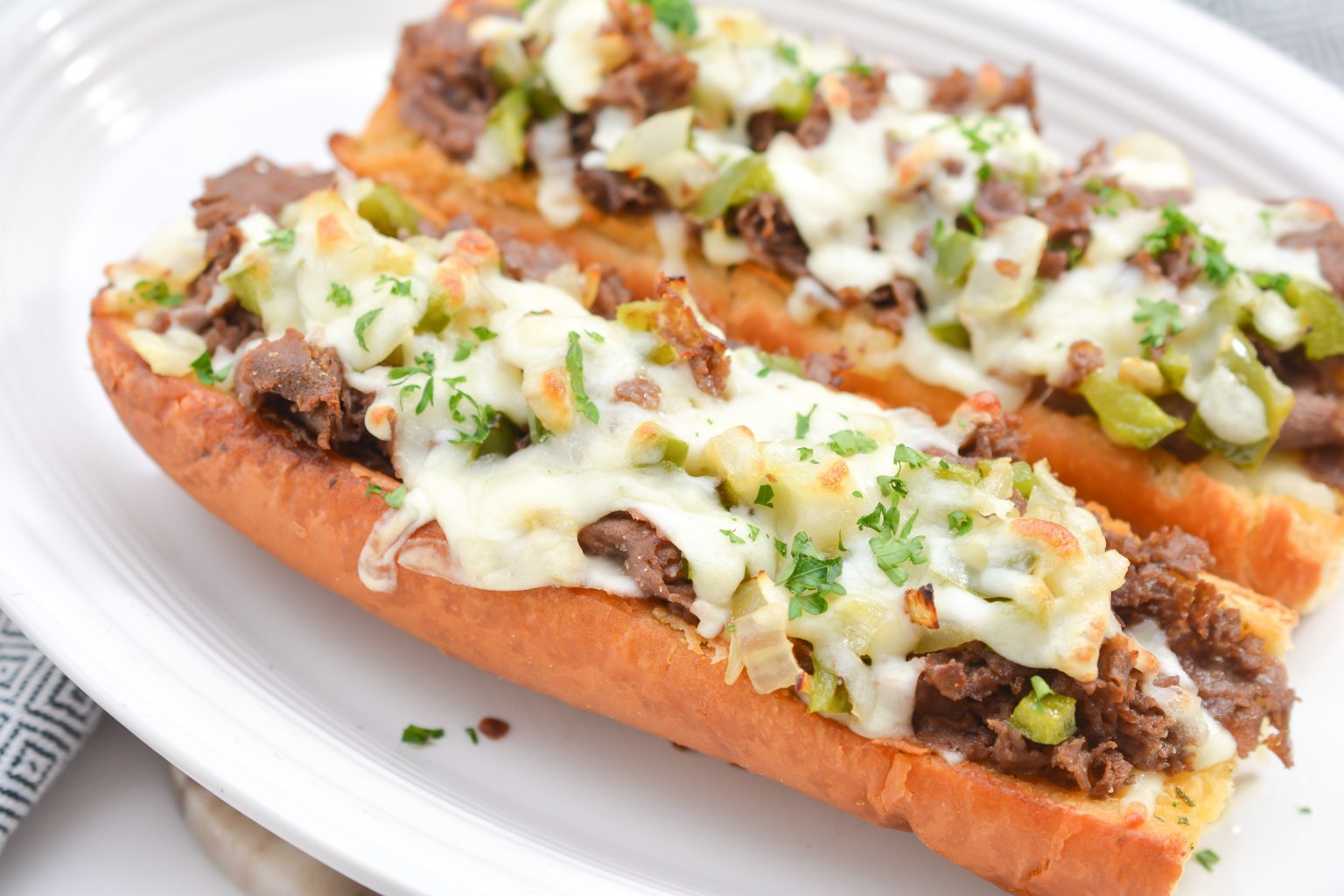 French Garlic Philly Cheesesteak Bread Sweet Pea's Kitchen