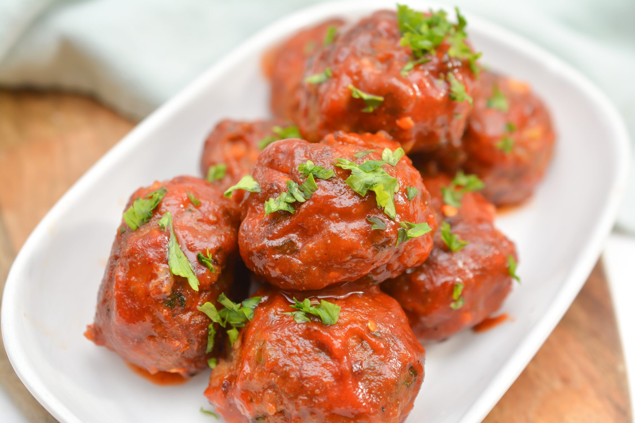 Honey Sriracha Turkey Meatballs Sweet Pea's Kitchen