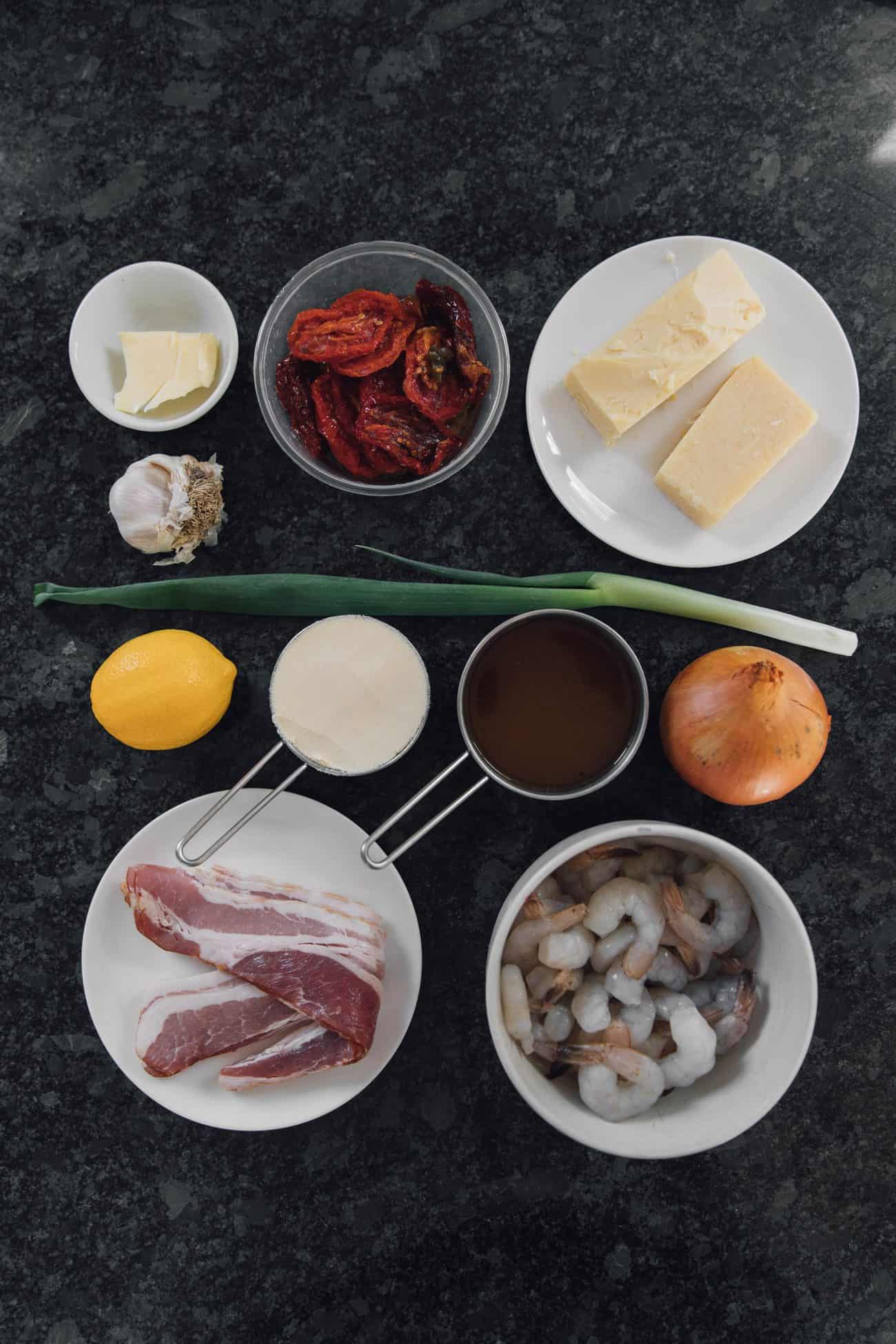 Shrimp and Grits Ingredients