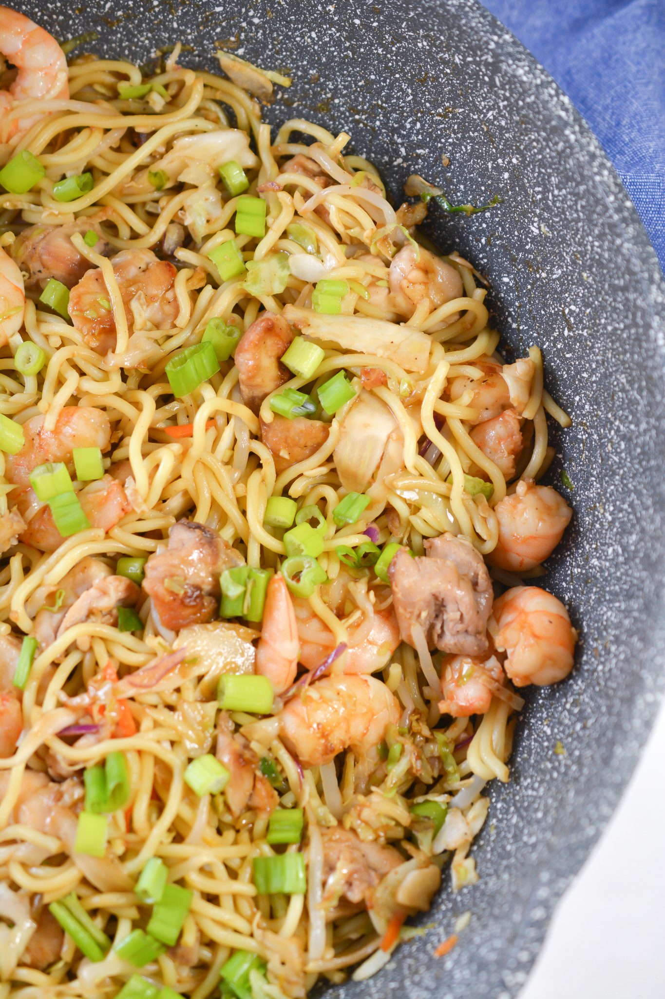 Shrimp and Chicken Chow Mein - Sweet Pea's Kitchen