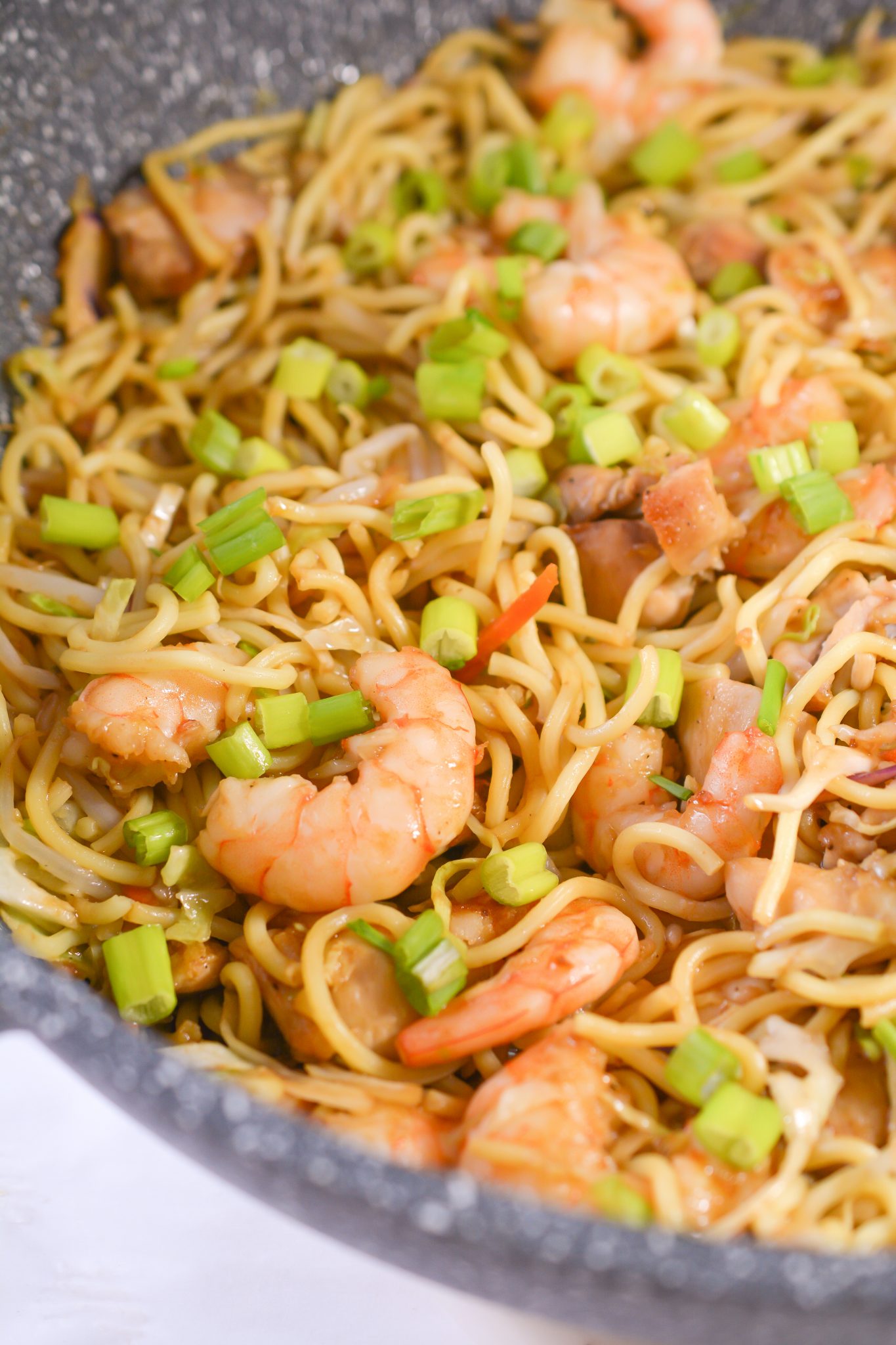 Shrimp and Chicken Chow Mein - Sweet Pea's Kitchen