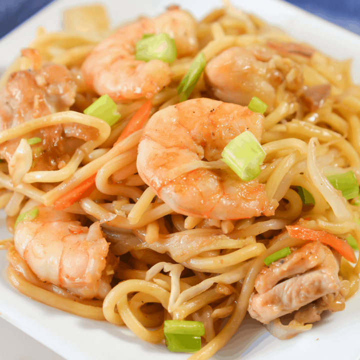 Shrimp and Chicken Chow Mein - Sweet Pea's Kitchen