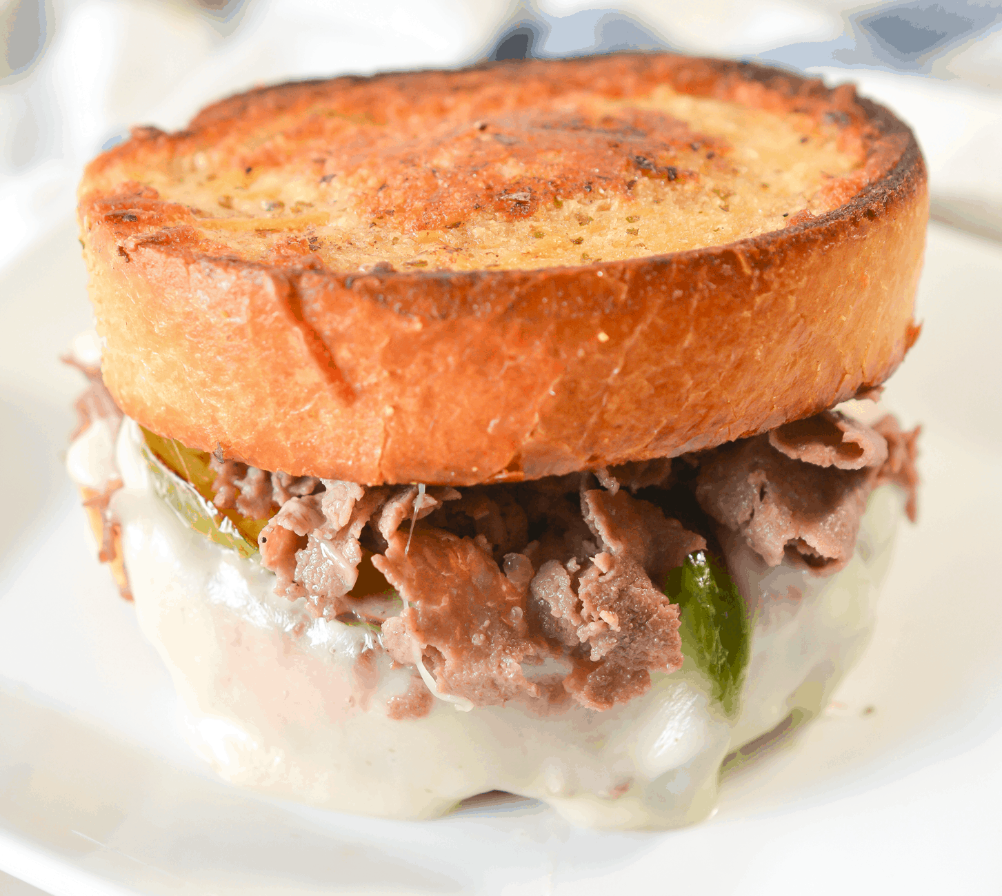 Steak and Cheese Garlic Toast Sweet Pea's Kitchen