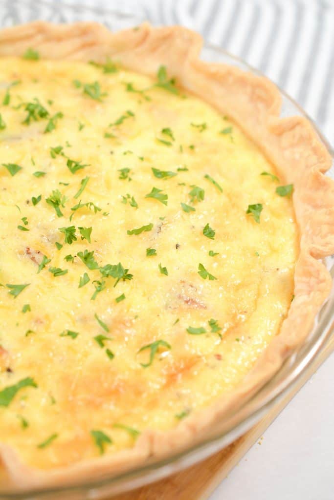 Bacon and Cheese Quiche - Sweet Pea's Kitchen