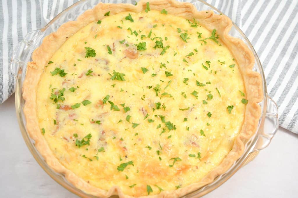 Bacon And Cheese Quiche - Sweet Pea's Kitchen