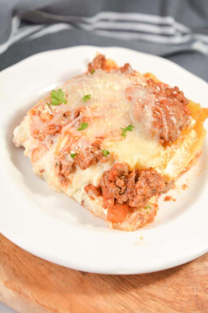 Three Cheese Beef Lasagna - Sweet Pea's Kitchen