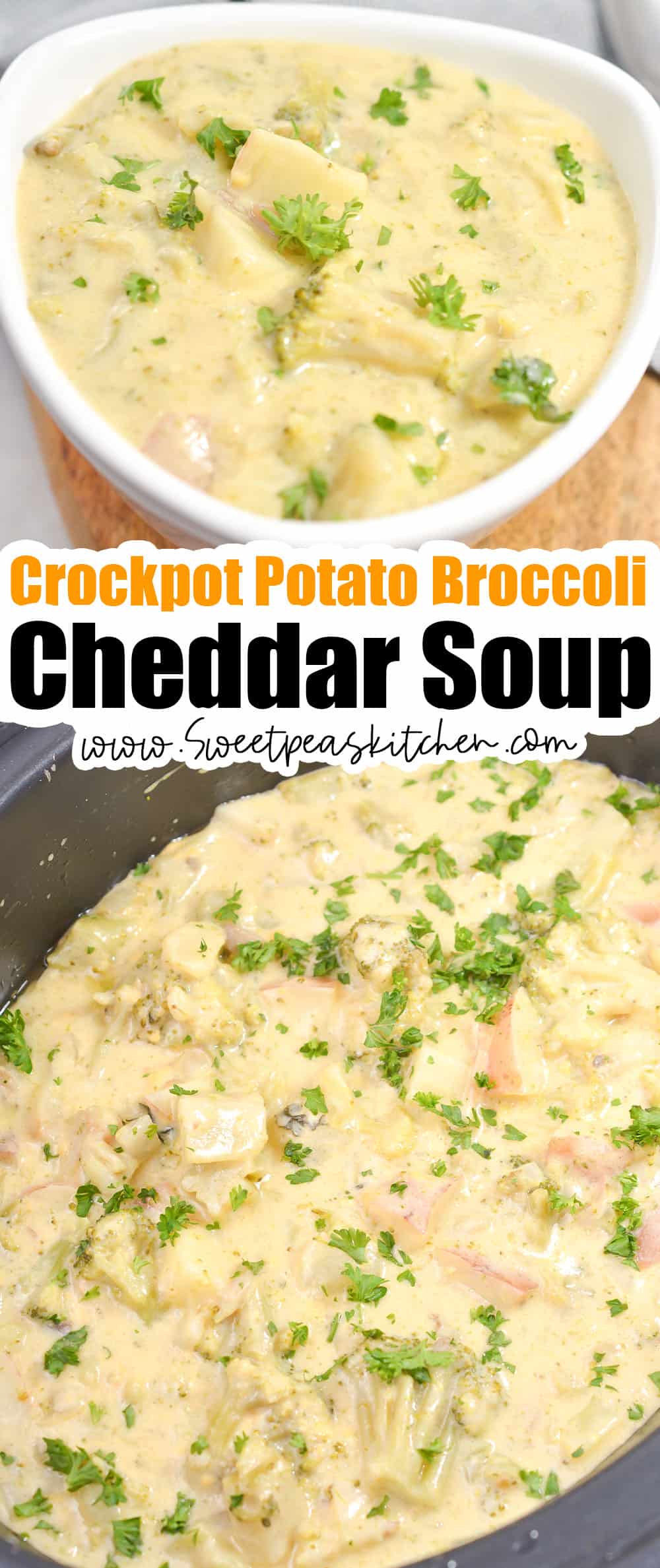 crockpot potato broccoli cheddar soup on pinterest