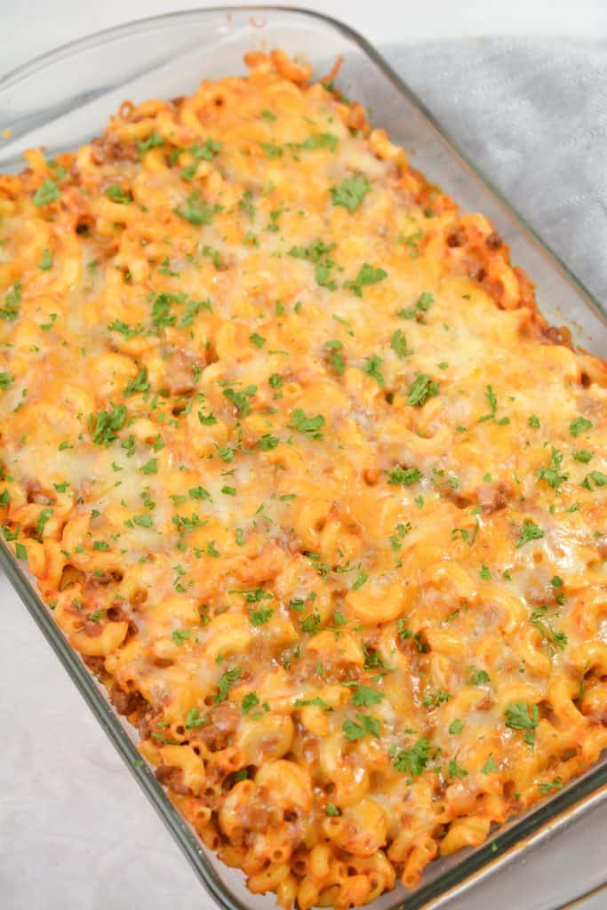 Cheesy Hamburger Casserole - Sweet Pea's Kitchen