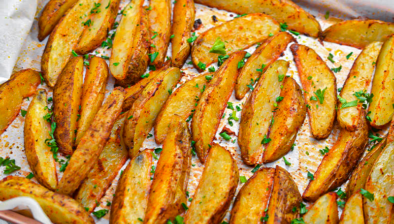 Oven Baked Potato Wedges - Sweet Pea's Kitchen