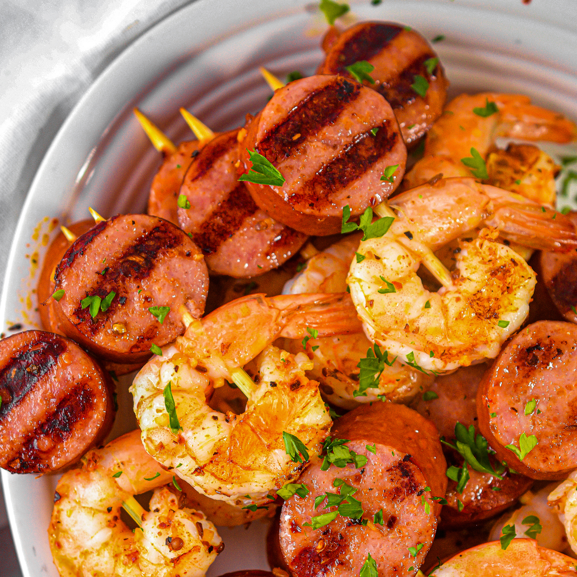 Sausage and Shrimp Kebabs-image