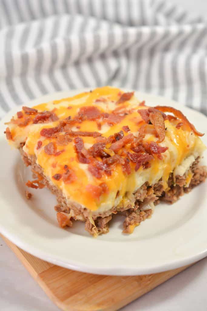 Cowboy Meatloaf and Potato Casserole