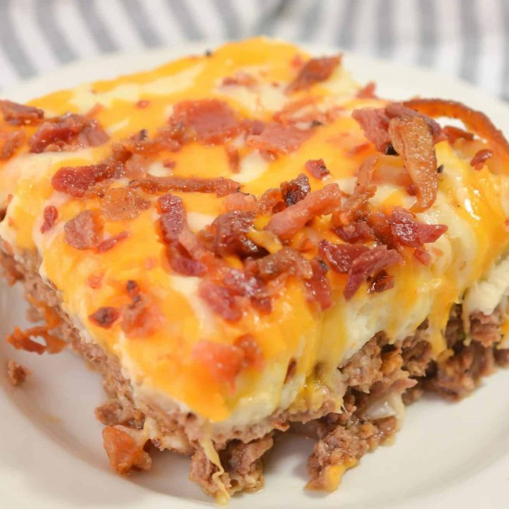 Cowboy Meatloaf and Potato Casserole