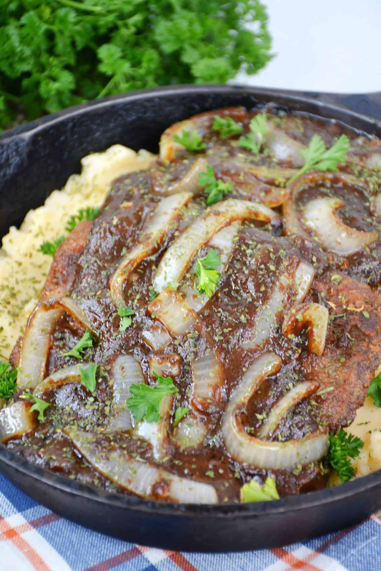 Cube Steak with Onion Gravy Recipe, Food Network Kitchen