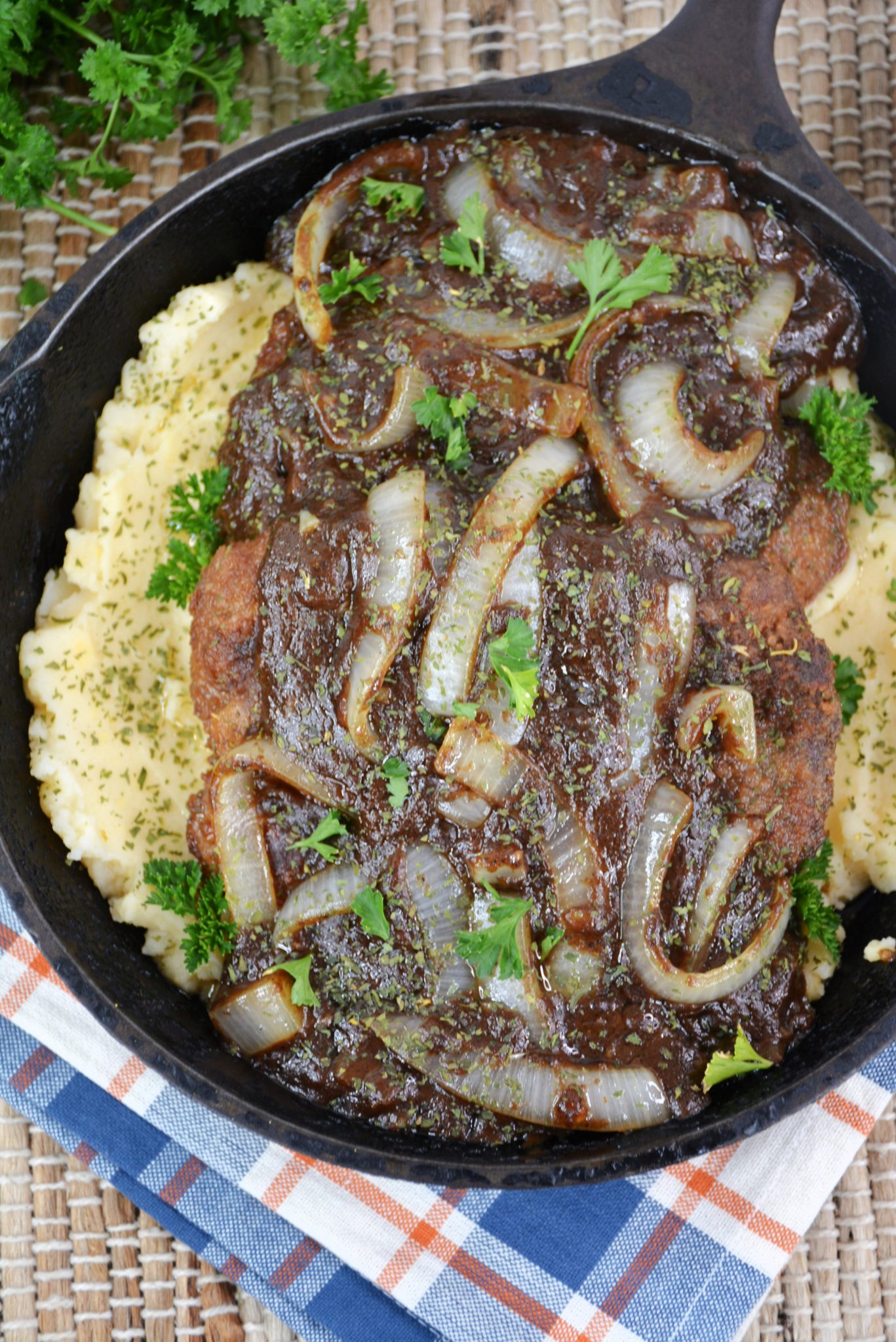 Cubed Steak With Onion Gravy - Sweet Pea's Kitchen