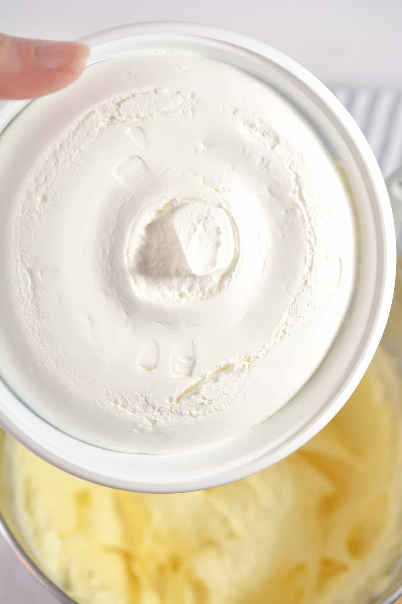 Fold the cool whip into the cream cheese and pudding mixture.