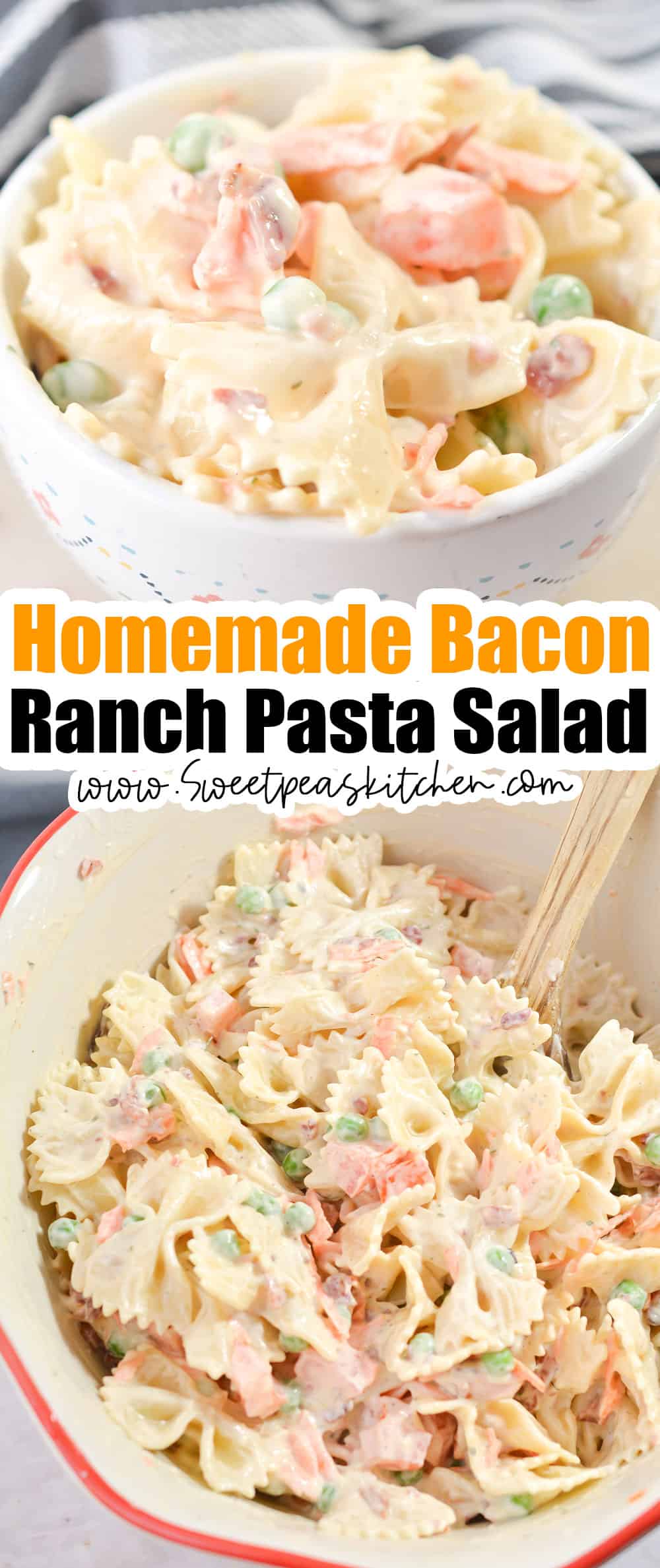 Homemade Bacon Ranch Pasta Salad