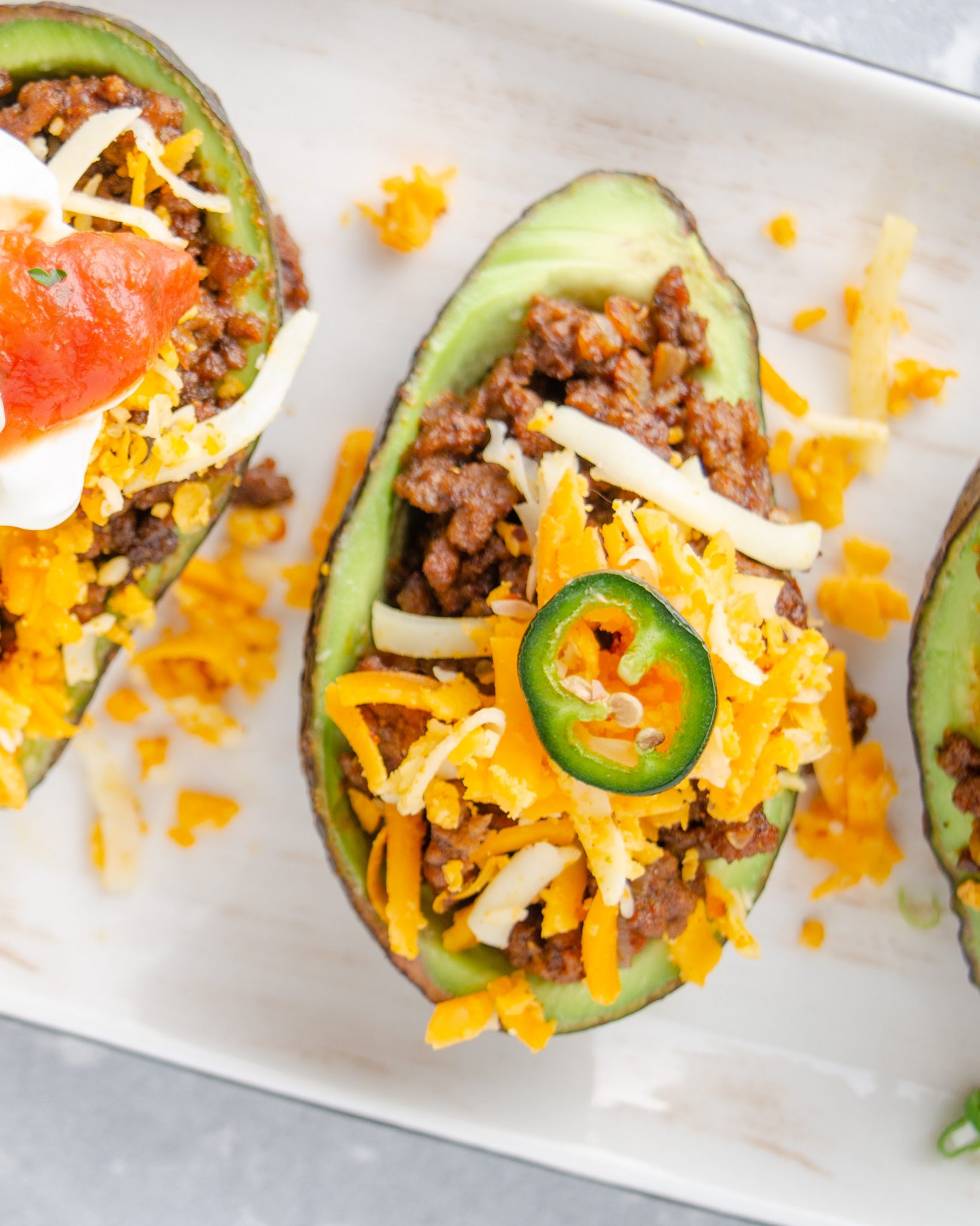 Taco Stuffed Avocados - Sweet Pea's Kitchen