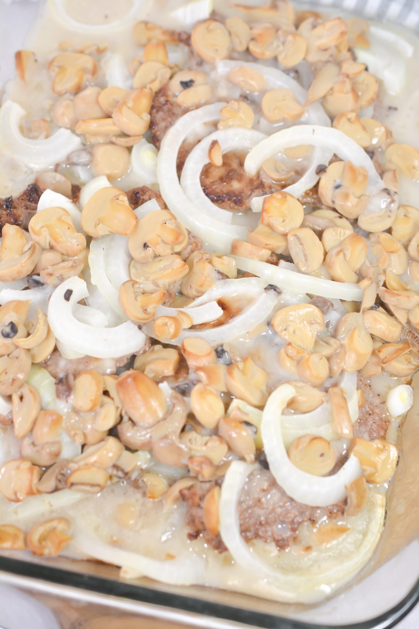 Baked Chicken Fried Steak with Mushroom Gravy - Sweet Pea's Kitchen