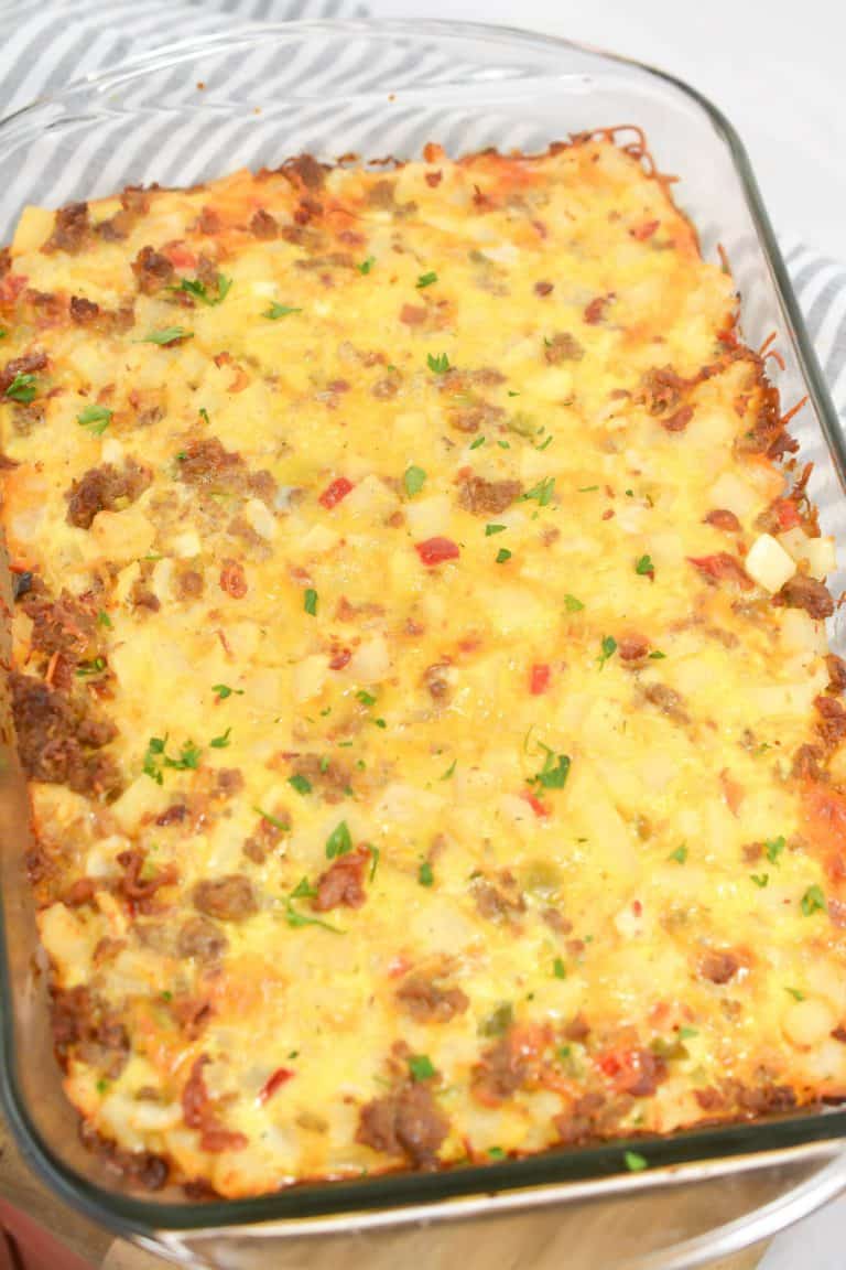 Fully Loaded Baked Egg Casserole - Sweet Pea's Kitchen