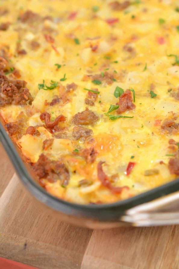 Fully Loaded Baked Egg Casserole - Sweet Pea's Kitchen