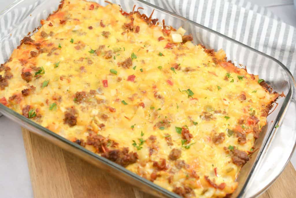 Fully Loaded Baked Egg Casserole - Sweet Pea's Kitchen