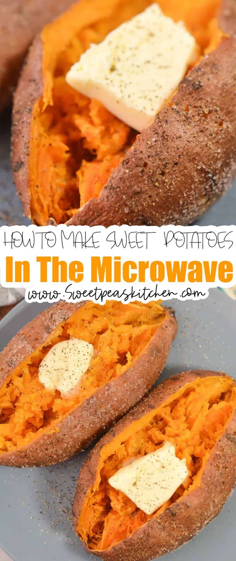 How to Make Sweet Potatoes in the Microwave - Sweet Pea's Kitchen