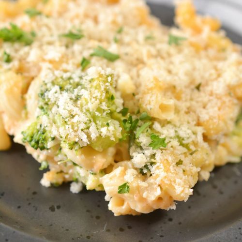 Baked Broccoli Mac And Cheese - Sweet Pea's Kitchen