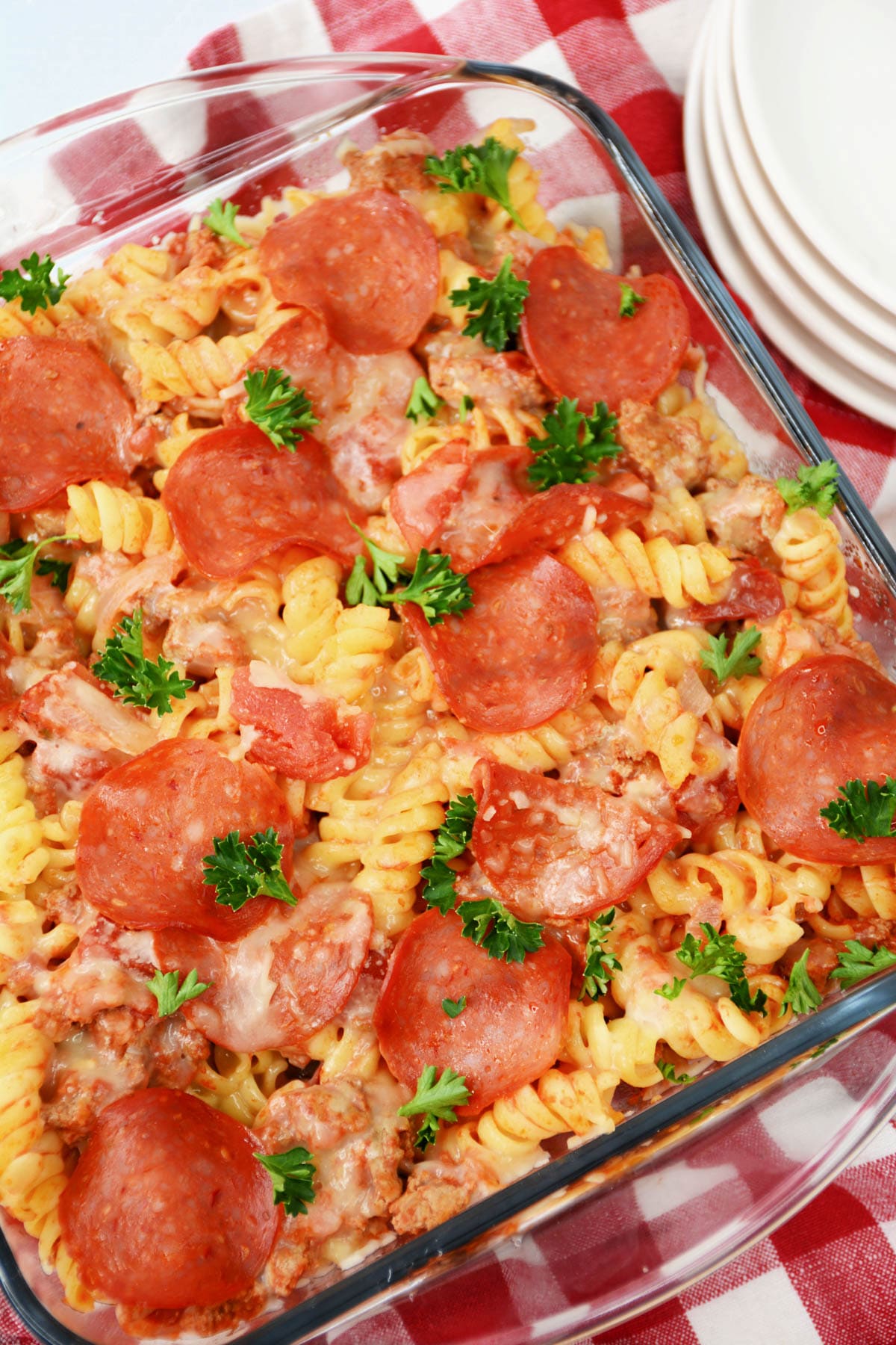 Pepperoni Pizza Casserole