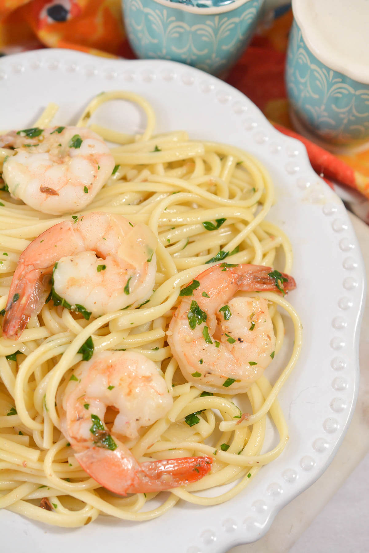 Shrimp Scampi with Spaghetti