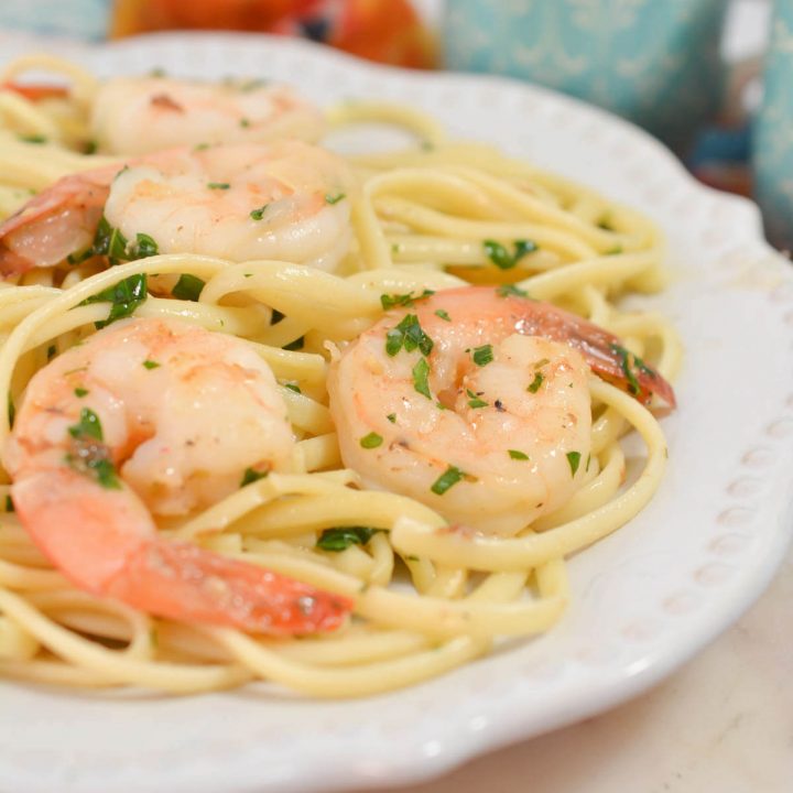 Shrimp Scampi with Spaghetti - Sweet Pea's Kitchen