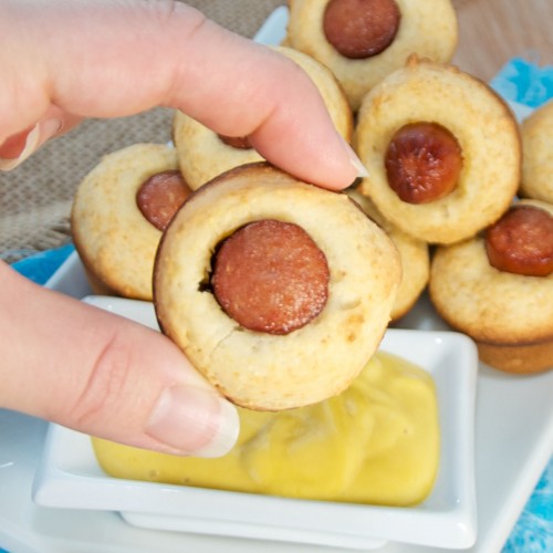 Mini Corn Dog Muffins