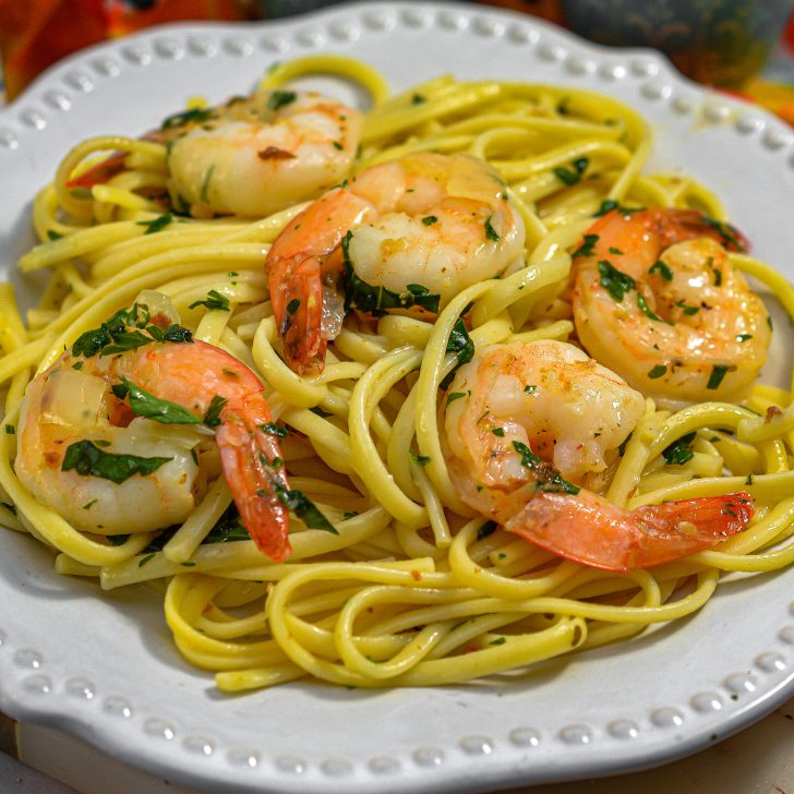 Shrimp Scampi with Spaghetti - Sweet Pea's Kitchen