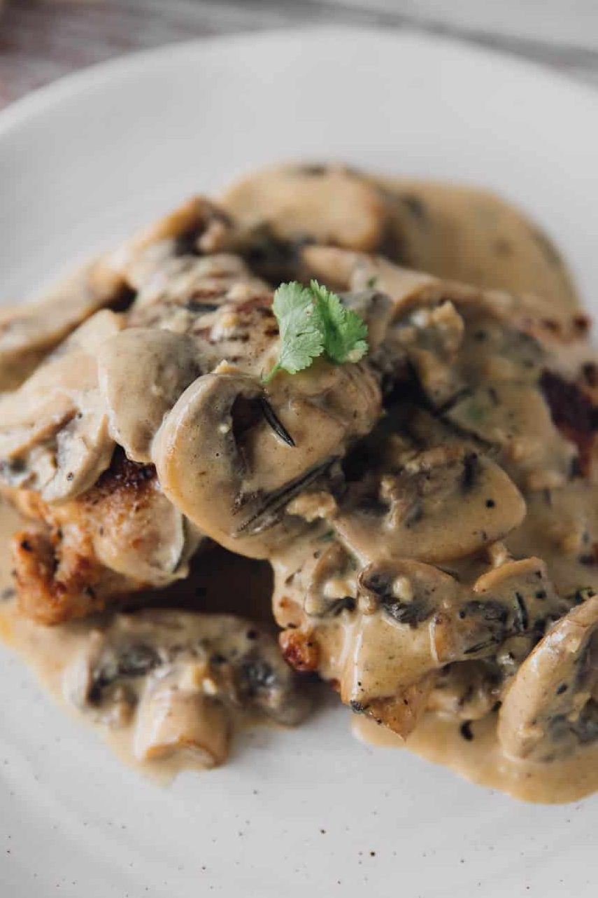 Baked Legs with Cream of Mushroom