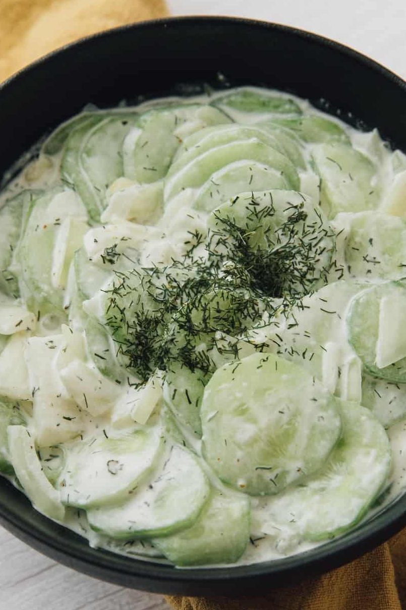 Dad’s Creamy Cucumber Salad