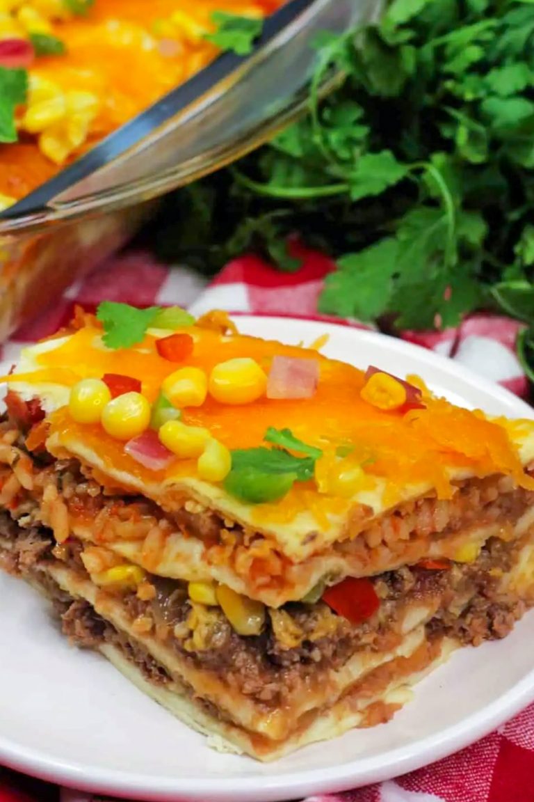 Layered Mexican Tortilla Casserole Sweet Peas Kitchen 9481