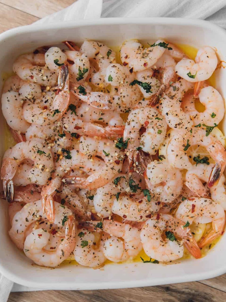 Lemon Butter Baked Shrimp