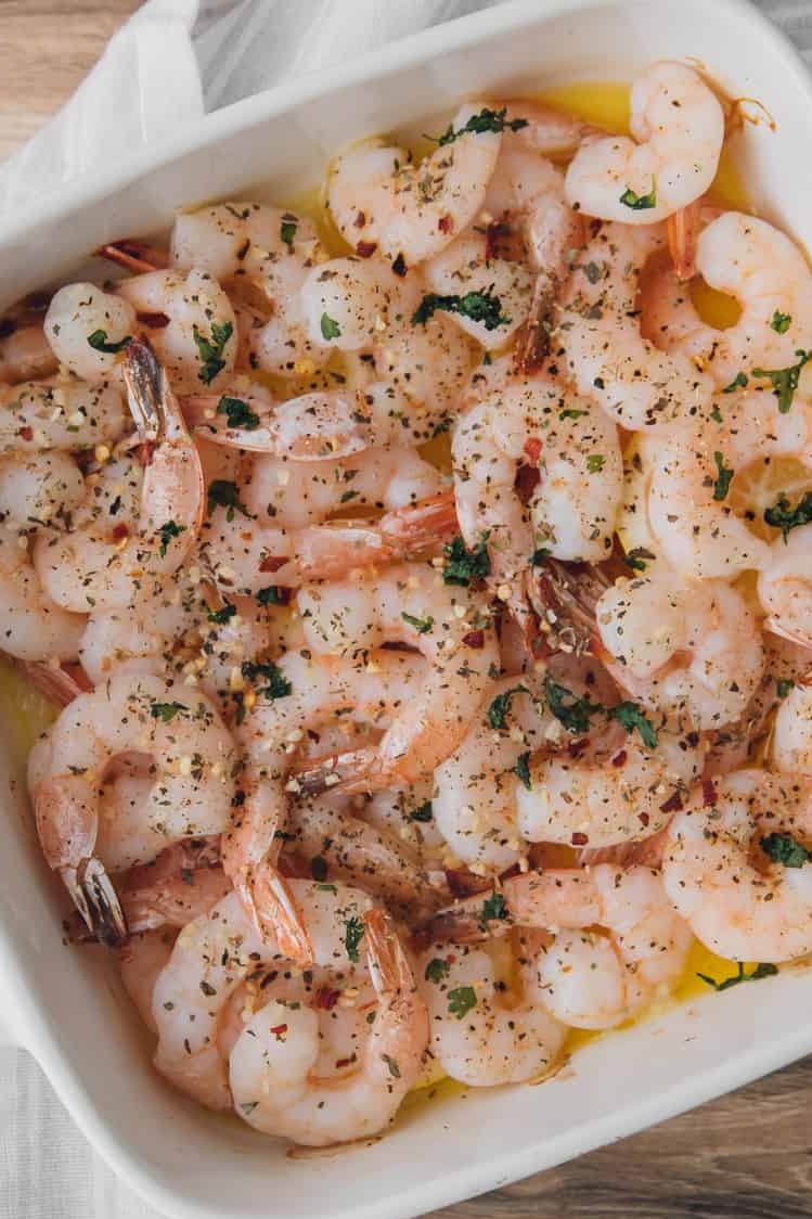 Lemon Butter Baked Shrimp